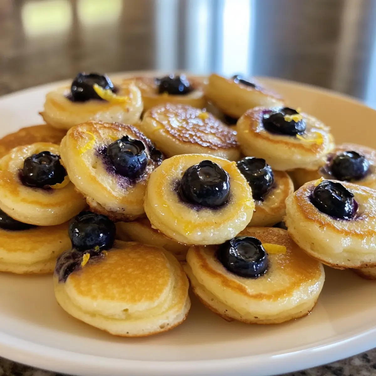 Blueberry Lemon Pancake Bites