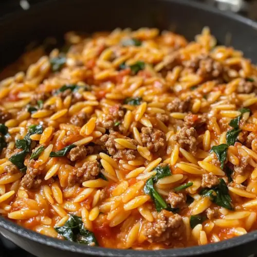 Ground Beef Orzo