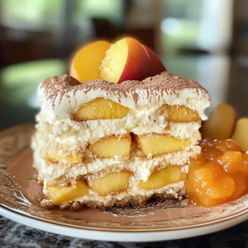 Peach Tiramisu