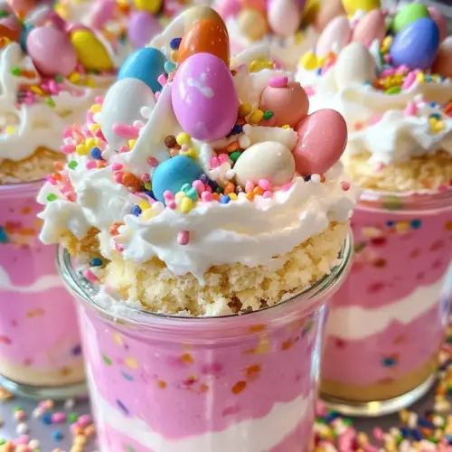 Easter Egg Cheesecake Jars