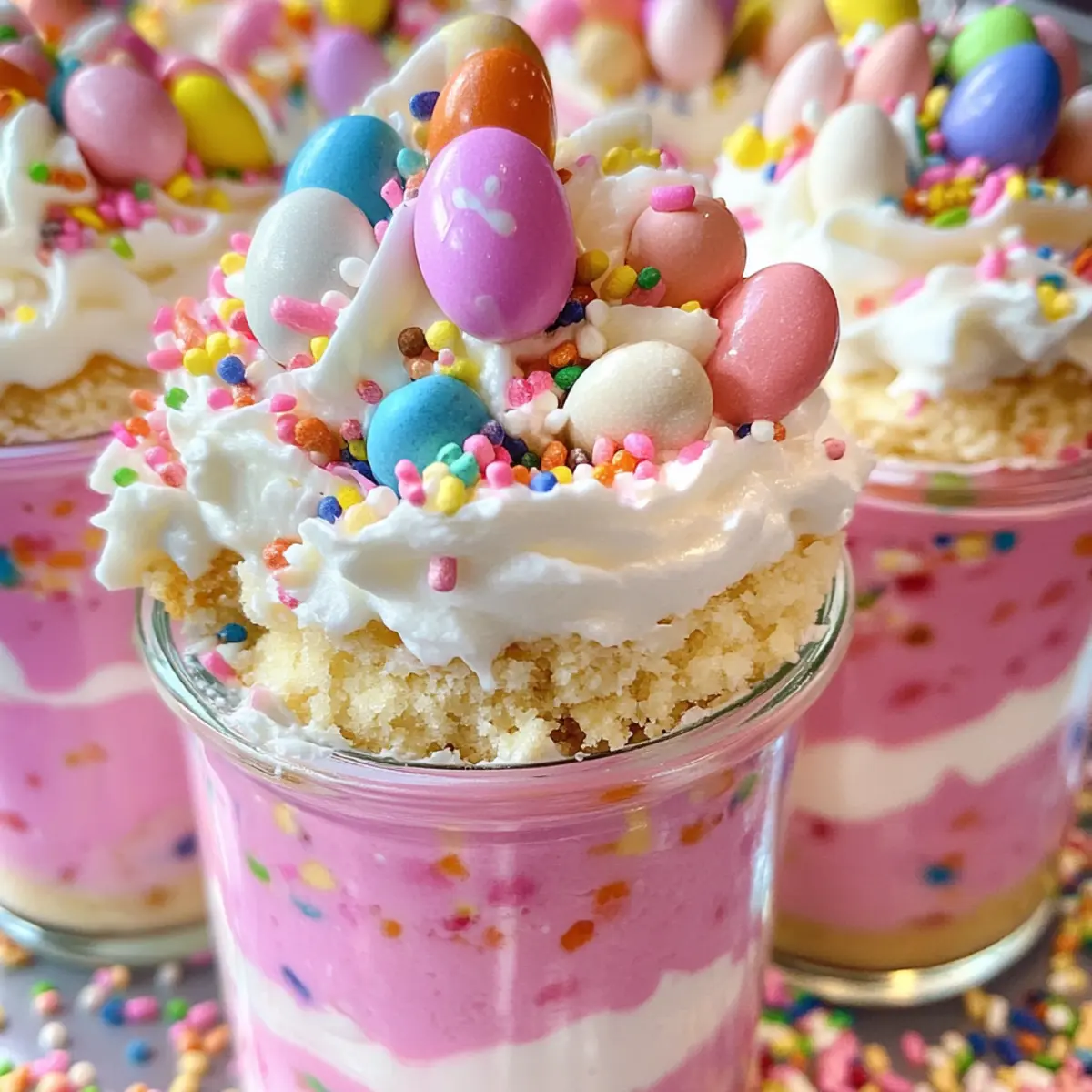 Easter Egg Cheesecake Jars