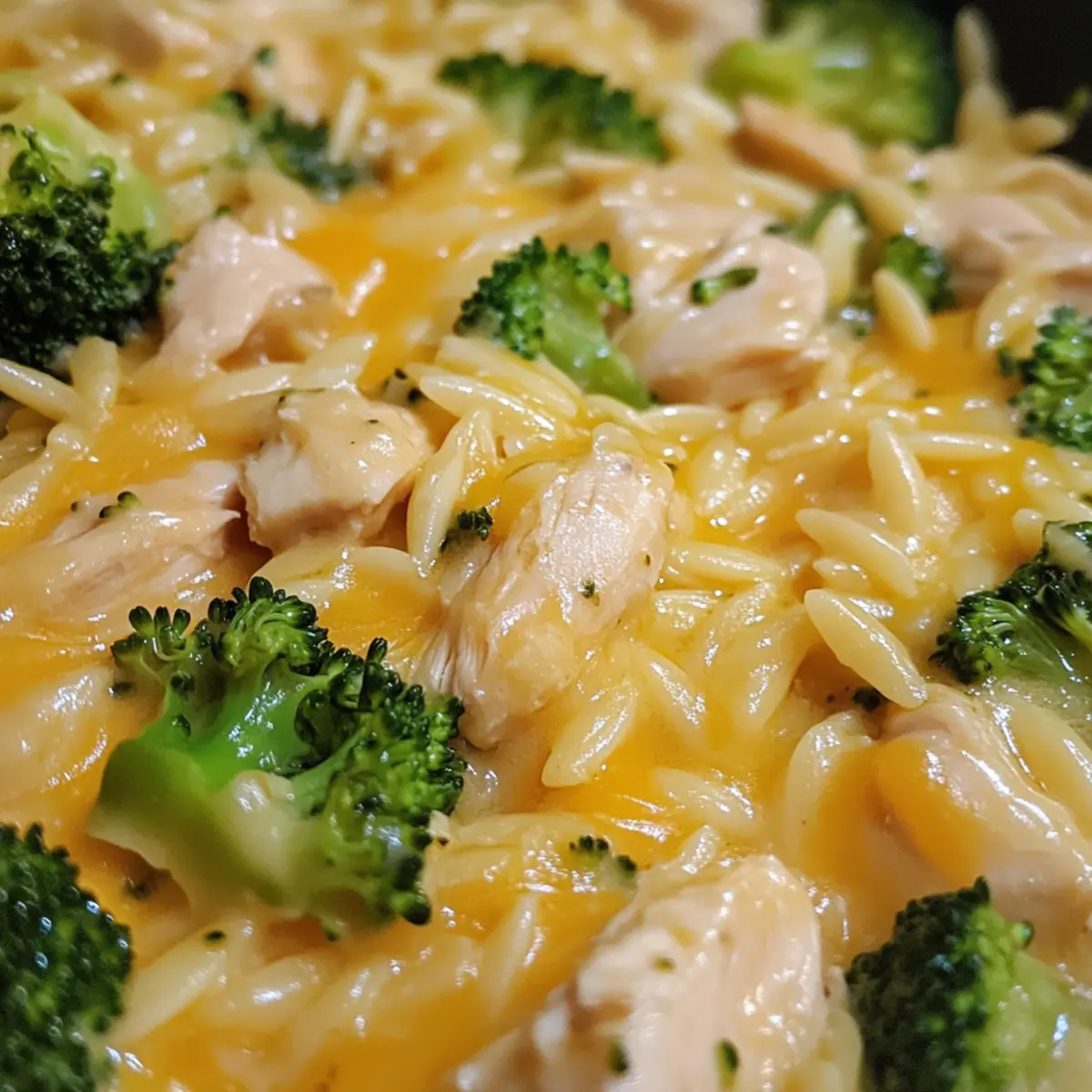Cheesy Chicken Broccoli Orzo