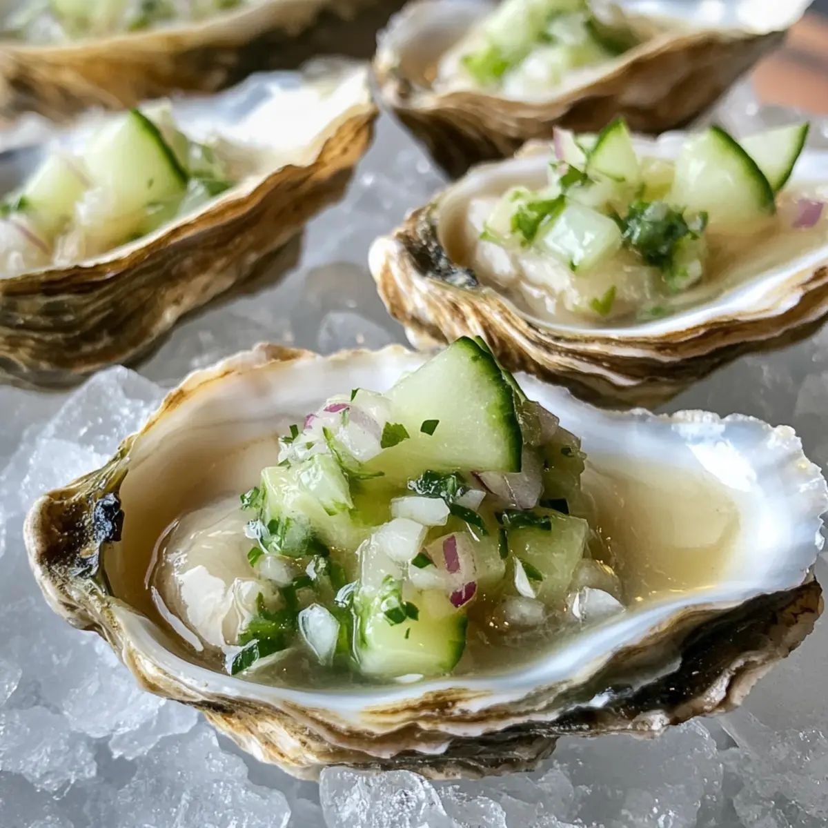 Oysters with Mignonette