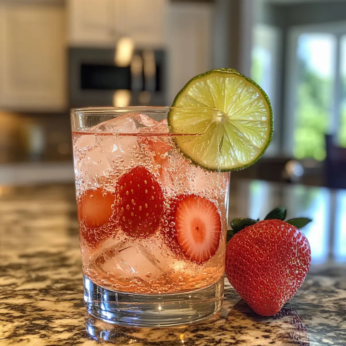 Coconut Water Strawberry Spritz