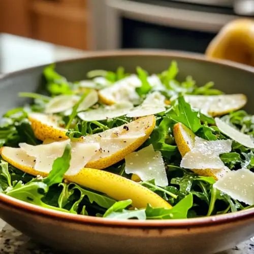 Rocket Pear Parmesan Salad