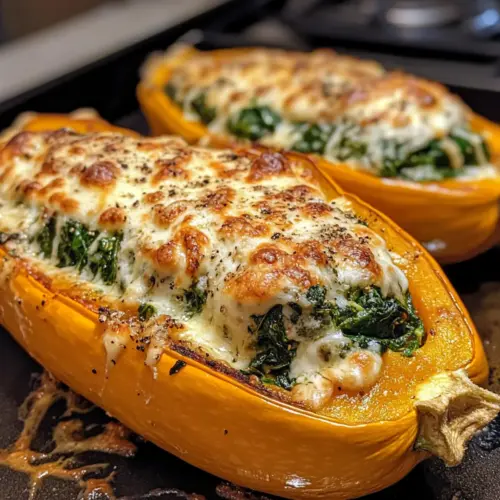 Cheese Stuffed Butternut Squash