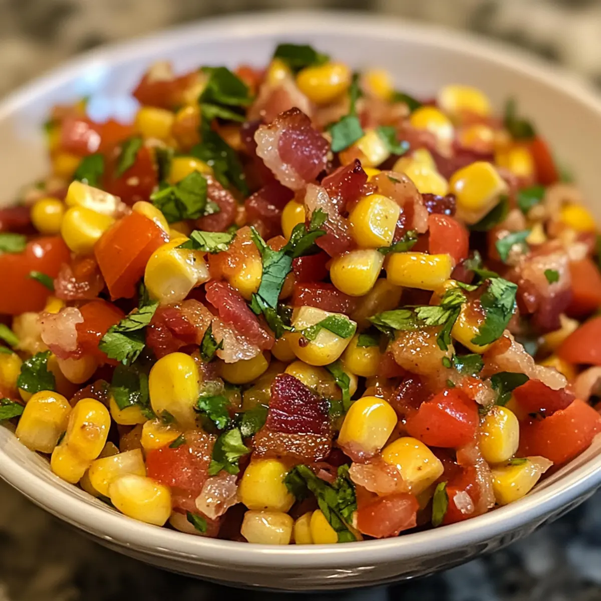 Sweet Vidalia Corn and Bacon Salsa