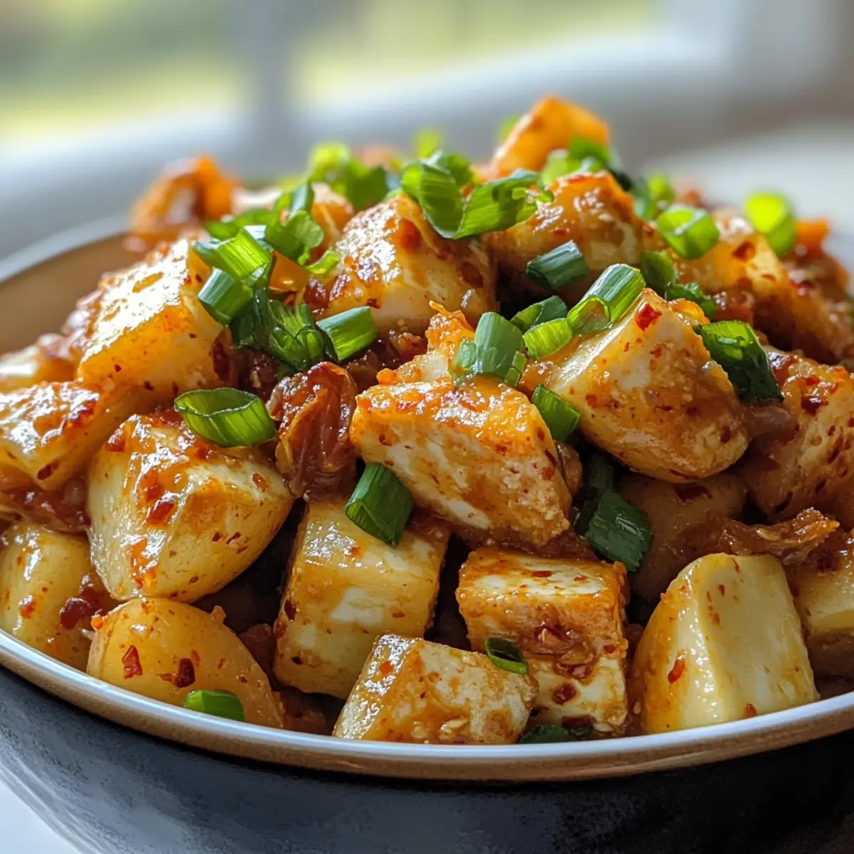 Vegan Kimchi Potato Salad