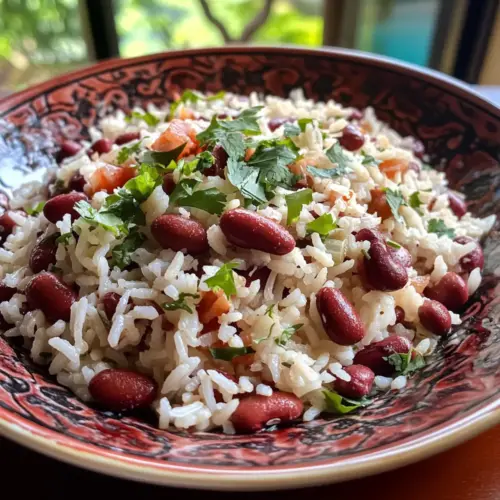 Creamy Caribbean Rice and Beans with Coconut