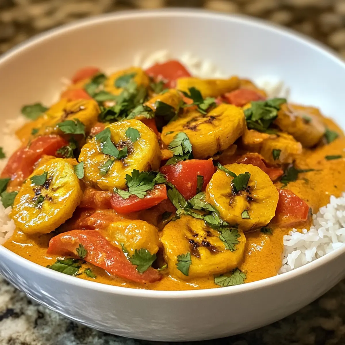 Caribbean-style Plantain Curry