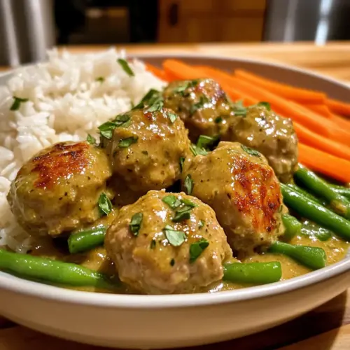 Green Curry Meatballs