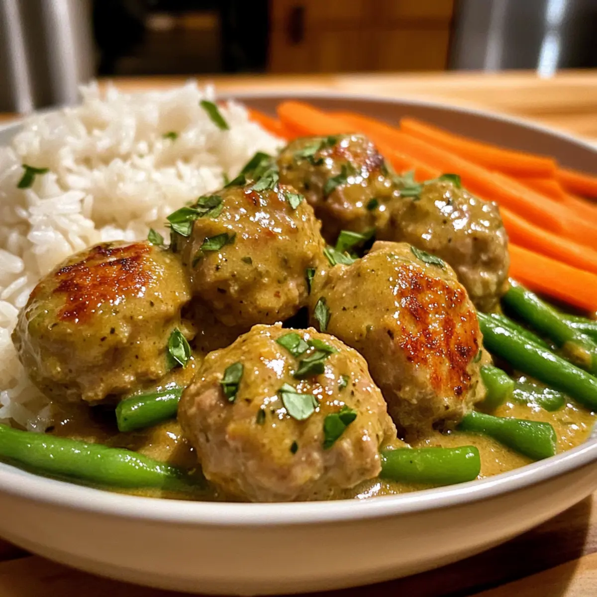Green Curry Meatballs