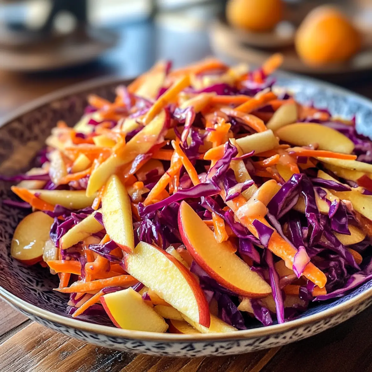 Crunchy Apple Carrot Salad with Creamy Citrus Dressing