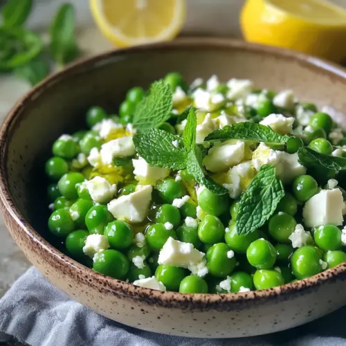 Pea Mint and Feta Salad