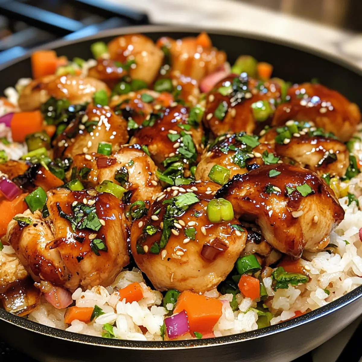 One-Pan Bold Honey BBQ Chicken Rice