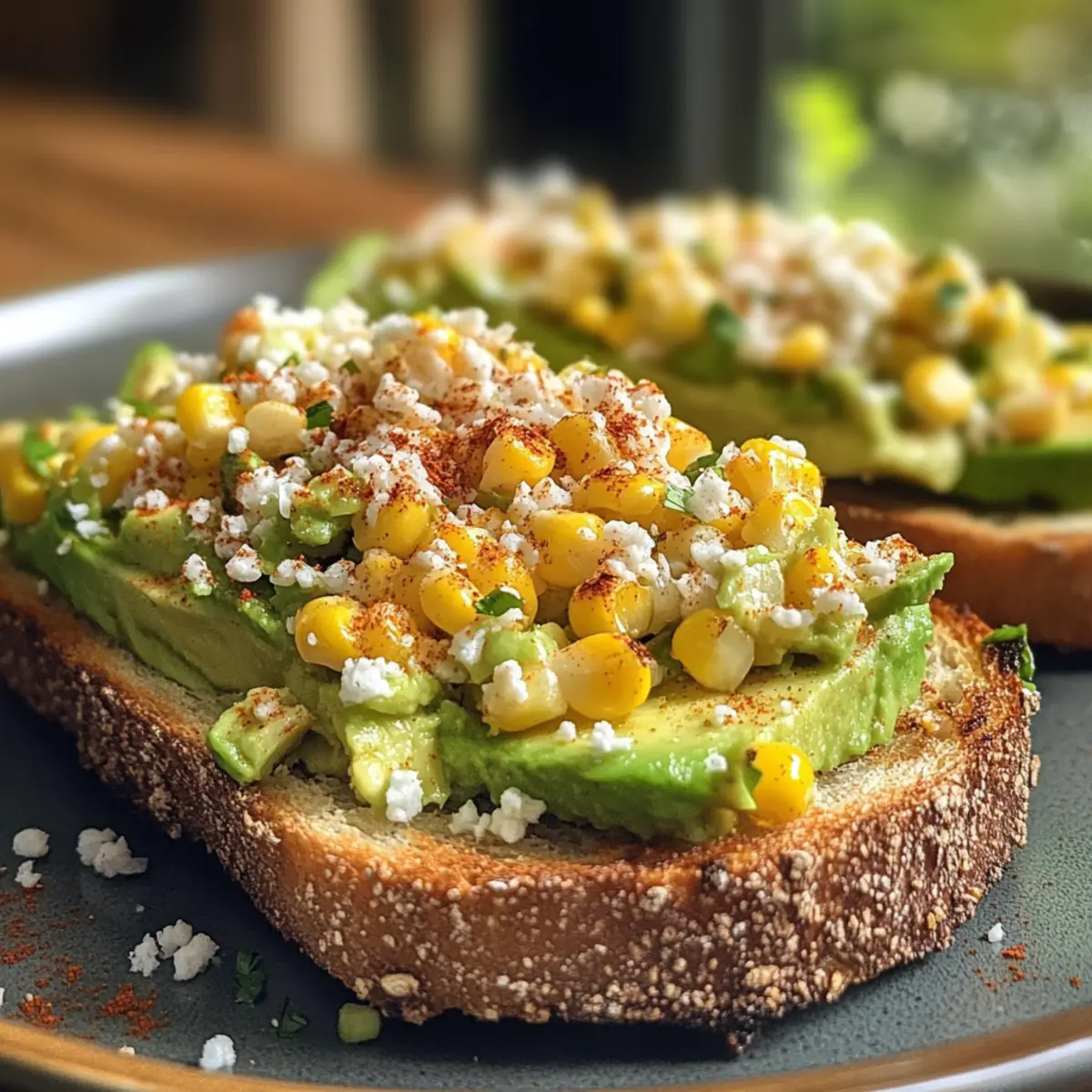 Mexican Street Corn Avocado Toast