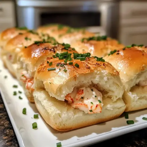Pull Apart Lobster Sliders with Garlic Chive Butter