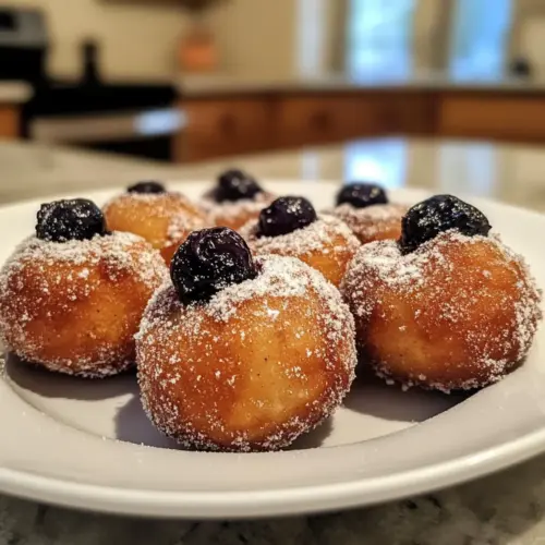 Air Fryer Blueberry And Cottage Cheese Donut Holes