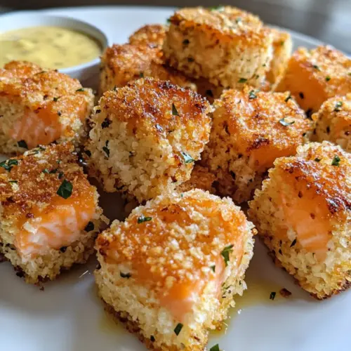 Simple Panko Crusted Salmon Bites