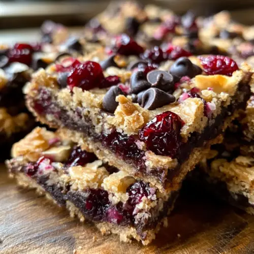 Dark Chocolate Cranberry Magic Bars