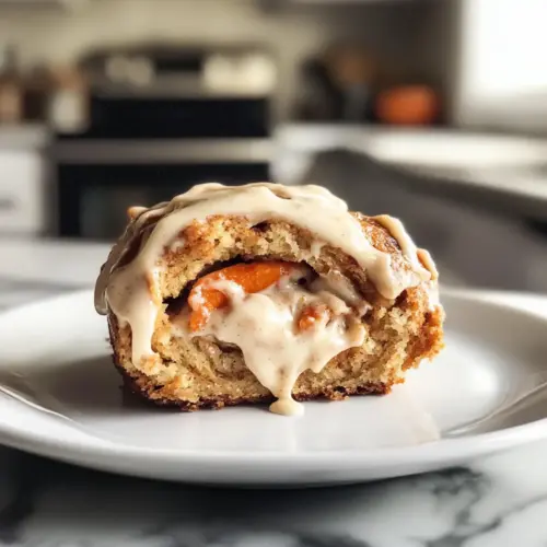 Carrot Cake Cinnamon Rolls with Mascarpone Icing