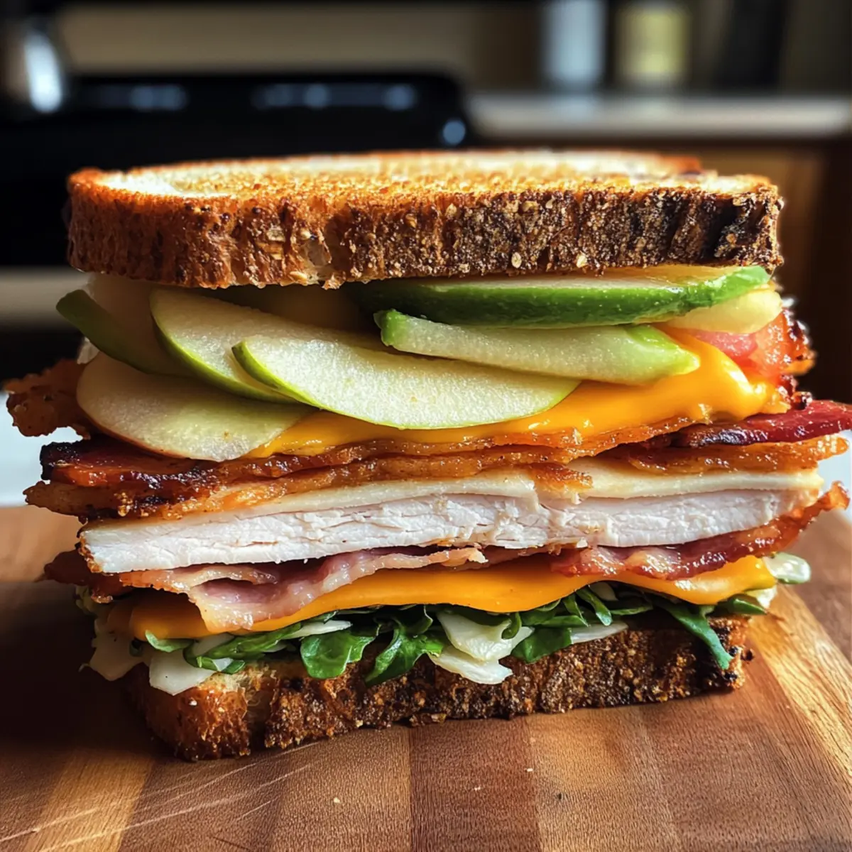Turkey Apple Cheddar Sandwich