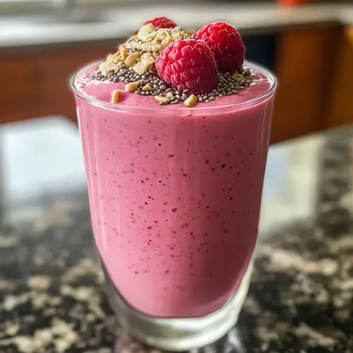 Raspberry Peanut Butter Smoothie