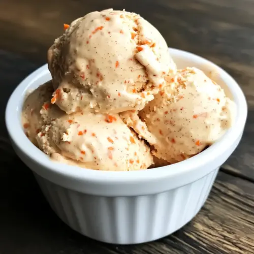 Creamy Carrot Cake Ice Cream with Warm Spices