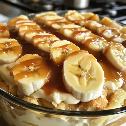 Banana Pudding Tiramisu with Caramel