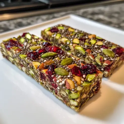 Pistachio Cranberry Chia Bars